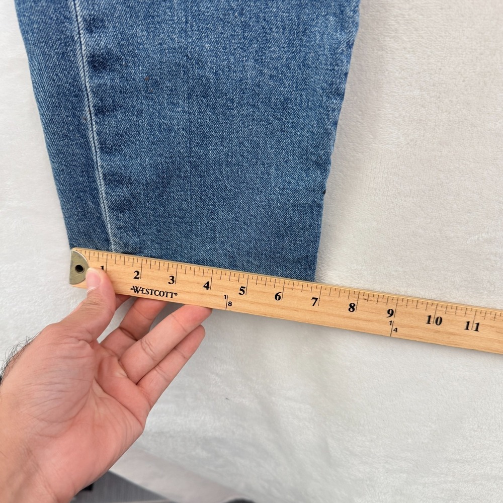 Levis 513 Jeans Mens 34x30 Blue Slim Straight Stretch Whisker - Picture 8 of 13